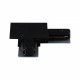 Соединитель угловой L-образный для треков встраиваемых Reluce RL 06044 corner connector BK