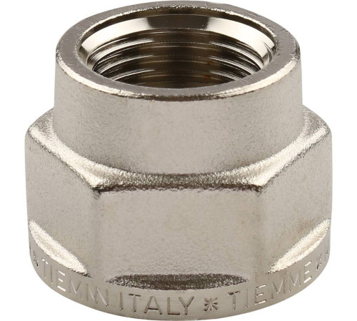 Муфта резьбовая TIEMME никелированная ВВ 3/4х1/2 1500193