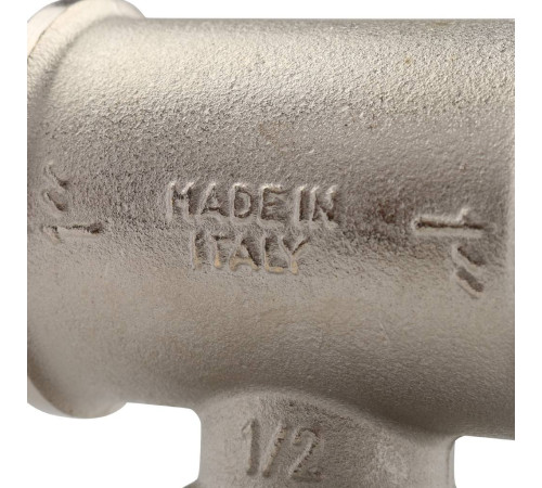 Тройник резьбовой Tiemme ВВ никелированный 1x1/2x1 1500180