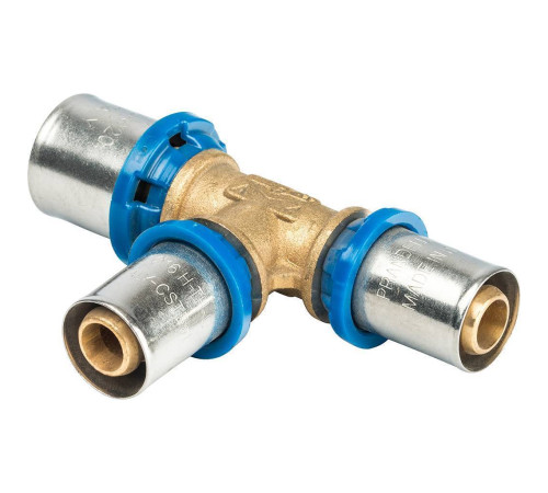 Тройник переходной прессовый Prandelli Multyrama 20.2х16.2х16.2 мм профиль H/TH/U 509.33.41.1