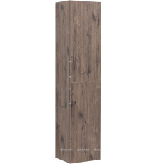 Шкаф-пенал Aquanet Алвита new 35 дуб веллингтон табак 00334189