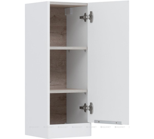 Шкаф-пенал малый Aquanet Ирис new 30 белый глянец 00310155