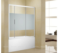 Шторка для ванны Aquanet Practic 1650 мм хром стекло полоска 6 мм AE10-B-165H150U-CP