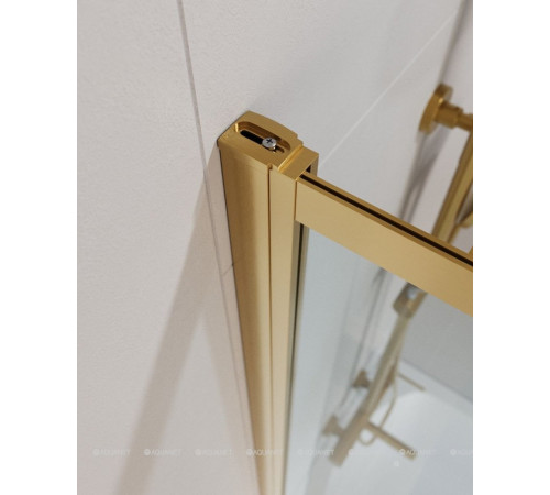 Шторка для ванны Cezares SLIDER 900х1500 мм брашированное золото стекло прозрачное SLIDER-VF-11-90/150-C-BORO