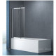 Шторка для ванны Cezares SLIDER 1000х1500 мм профиль хром стекло прозрачное SLIDER-VF-11-100/150-C-Cr