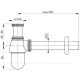 Сифон для умывальника AlcaPlast Ø32 мм цельнометаллический с гайкой 5/4 A431