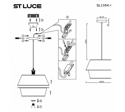 Подвесной светильник ST Luce Jackie SL1354.413.01