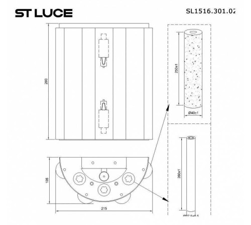 Накладной светильник ST-Luce Delight SL1516.301.02