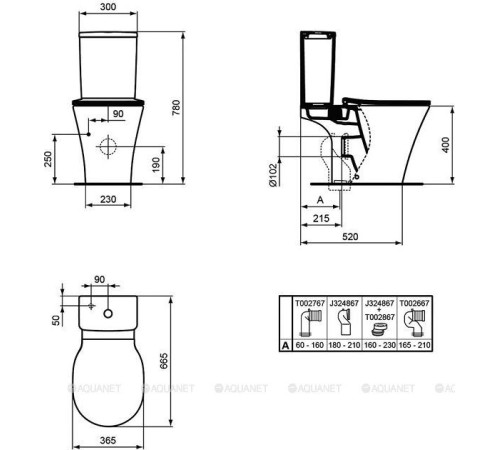 Бачок для унитаза Ideal Standard Connect Air E073401
