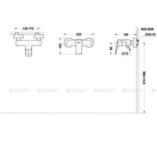 Смеситель для душа Bravat Real F9121179CP-01