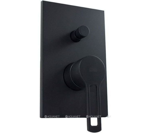 Смеситель для душа встраиваемый Paffoni Ringo на 2 выхода с девиатором черный матовый RIN015NO/M