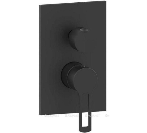 Смеситель встраиваемый для душа Paffoni RINGO на 2 выхода черный матовый RIN018NO/M