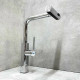 Смеситель для кухни Haiba HB73824 с выдвижным изливом нержавеющая сталь хром HB73824