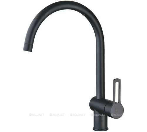 Смеситель для кухни Paffoni RINGO metal с поворотным изливом черный матовый RIN180NO
