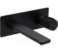 Смеситель для умывальника встраиваемый Allen Brau Liberty с изливом черный матовый 5.33004-31