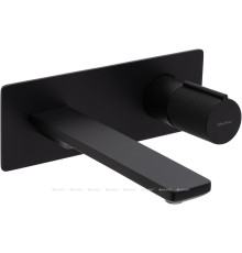 Смеситель для умывальника встраиваемый Allen Brau Liberty с изливом черный матовый 5.33004-31