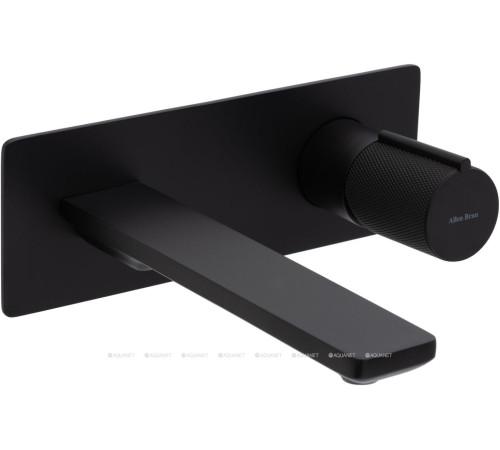 Смеситель для умывальника встраиваемый Allen Brau Liberty с изливом черный матовый 5.33004-31