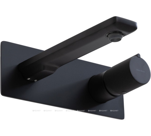 Смеситель для умывальника встраиваемый Allen Brau Liberty с изливом черный матовый 5.33004-31