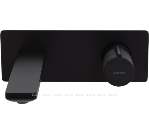 Смеситель для умывальника встраиваемый Allen Brau Liberty с изливом черный матовый 5.33004-31