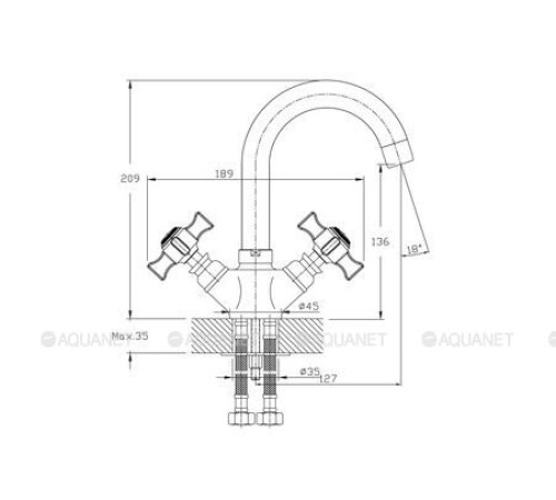 Смеситель для раковины Haiba HB4524 HB4524
