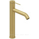 Смеситель для раковины высокий Jacob Delafon Grands Boulevards без донного клапана матовое золото E77959-4AND-2MB