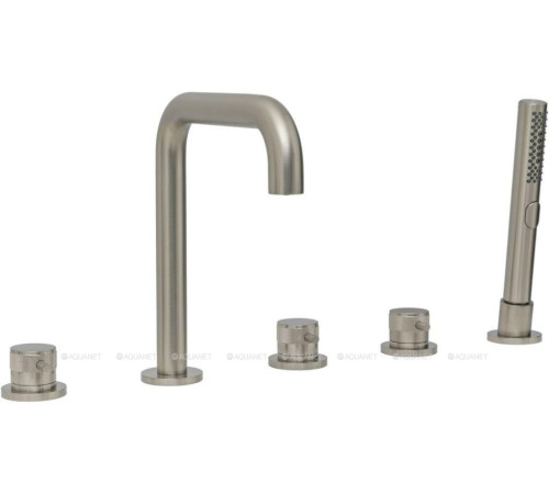 Смеситель на борт ванны Allen Brau Priority излив 190 мм брашированный никель 5.31007-BN