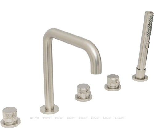 Смеситель на борт ванны Allen Brau Priority излив 190 мм брашированный никель 5.31007-BN