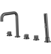 Смеситель на борт ванны Allen Brau Priority излив 190 мм скрытая часть графит 5.31007-MG