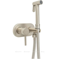 Смеситель с гигиеническим душем Allen Brau Priority скрытая часть брашированный никель 5.31005-BN