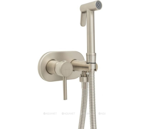 Смеситель с гигиеническим душем Allen Brau Priority скрытая часть брашированный никель 5.31005-BN