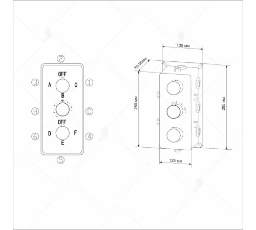 Термосмеситель встраиваемый RGW SP-41 21140541-11