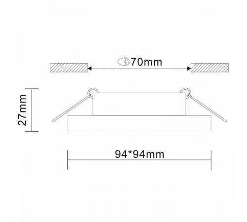 Встраиваемый светильник ST-Luce Gera ST205.518.01