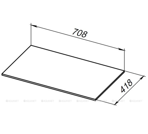 Столешница Allen Brau LIBERTY 75 без отверстия beige 1.330011.B
