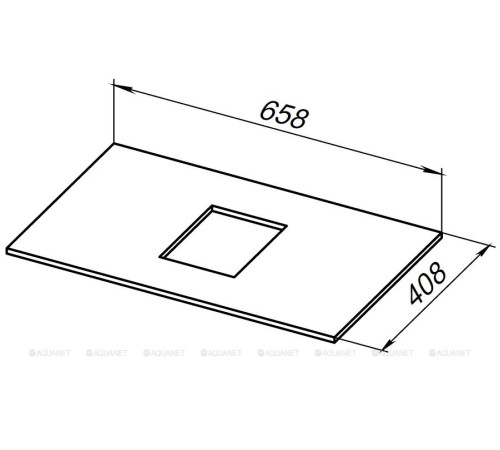 Столешница Allen Brau Priority 70 см бежевая структура 1.31009.B-S