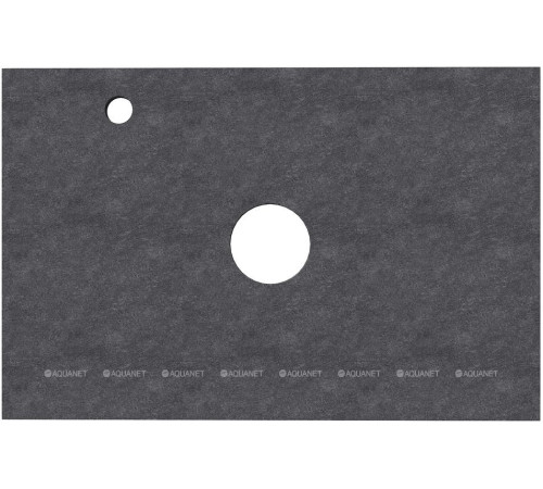 Столешница Aquanet Flat 70 с отверстием слева графит 00345779