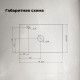 Столешница Aquanet Flat 70 с отверстием слева мрамор 00345778