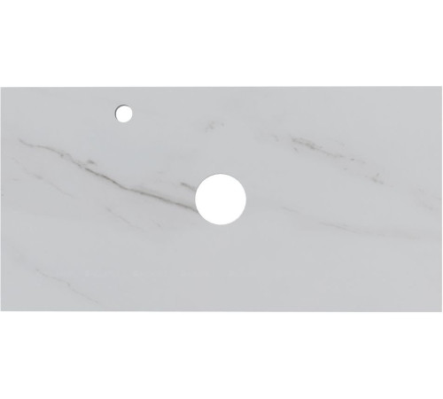 Столешница Aquanet Flat 90 с отверстием слева мрамор 00345784