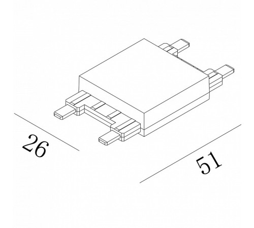 Соединитель линейный для треков SWG PRO SLIM CN-SLIM-WH-I