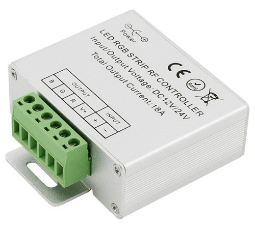 Контроллер-регулятор цвета RGB с пультом ДУ SWG RF RGB RF-RGB-S-18A-WH1