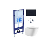Комплект инсталляция с унитазом Aquatek Либерти 4 в 1 (INS-0000012, KKI-0000002, KDI-0000017, AQ1999T-00) ЛИБЕРТИ-017 4в1