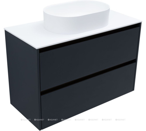 Тумба под раковину Allen Brau Activity 100 см антрацит матовый/олива браш 1.34014.AM
