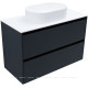 Тумба под раковину Allen Brau Activity 100 см антрацит матовый/олива браш 1.34014.AM