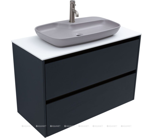 Тумба под раковину Allen Brau Activity 100 см антрацит матовый/олива браш 1.34014.AM