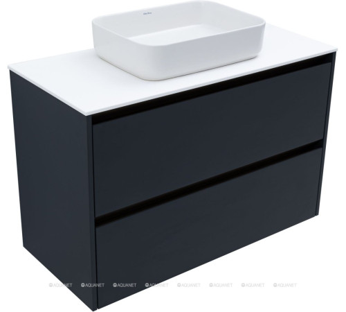 Тумба под раковину Allen Brau Activity 100 см антрацит матовый/олива браш 1.34014.AM