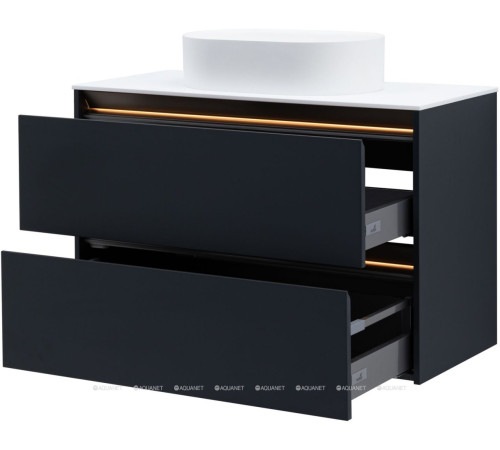 Тумба под раковину Allen Brau Activity 100 см антрацит матовый/олива браш 1.34014.AM