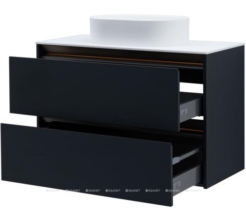 Тумба под раковину Allen Brau Activity 100 см антрацит матовый/олива браш 1.34014.AM