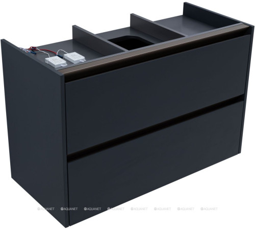 Тумба под раковину Allen Brau Activity 100 см антрацит матовый/олива браш 1.34014.AM