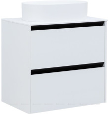 Тумба Allen Brau Activity 70 см белый матовый черный браш 1.34003.WM