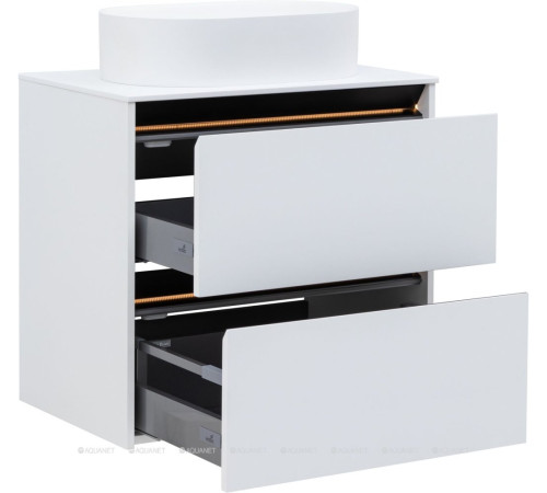 Тумба Allen Brau Activity 70 см белый матовый черный браш 1.34003.WM