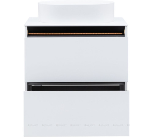 Тумба Allen Brau Activity 70 см белый матовый черный браш 1.34003.WM